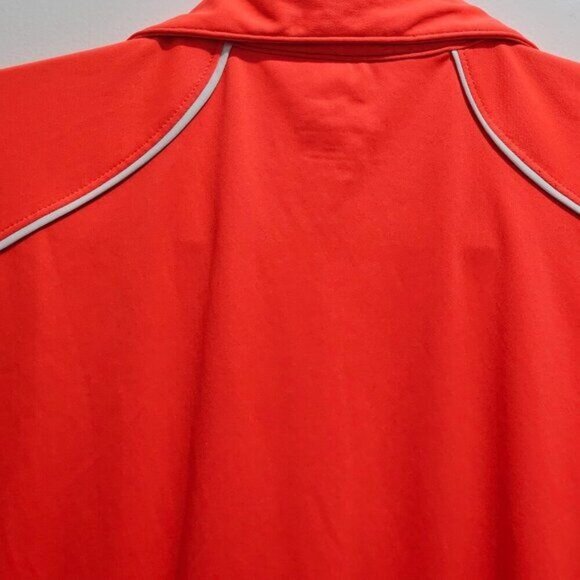 Slazenger Women's Coral Golf Polo XL w/ White Accents & Zip Collar - Picture 12 of 16